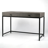 Mr Barnes Desk Grey Shagreen Leather