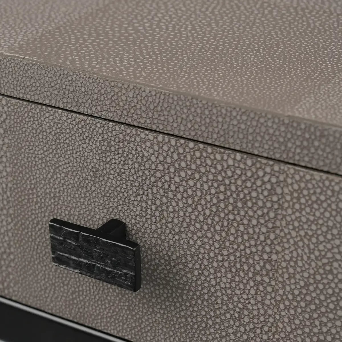 Mr Barnes Desk Grey Shagreen Leather