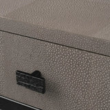 Mr Barnes Desk Grey Shagreen Leather