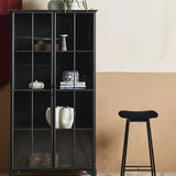 Downtown Iron 2 Door Cabinet in Black by Nordal