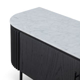 Lantine Marble TV Unit - Black Oak