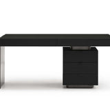 Oston Office Desk - Smoke Oak