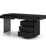 Oston Office Desk - Smoke Oak