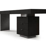 Oston Office Desk - Smoke Oak