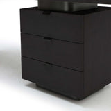Oston Office Desk - Smoke Oak