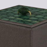 Pagoda Jade Leather Box