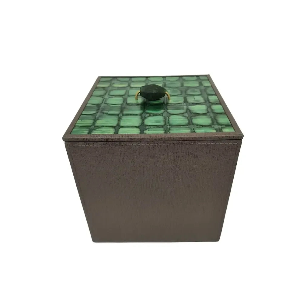 Pagoda Jade Leather Box