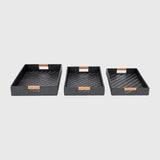 Palm Black Trays