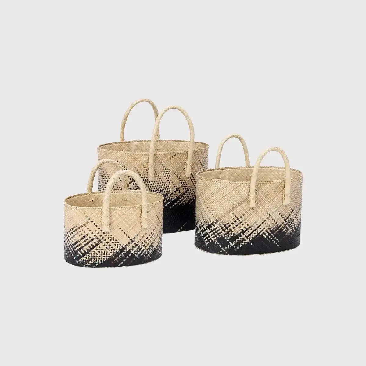 Palm Natural Set of 3 baskets