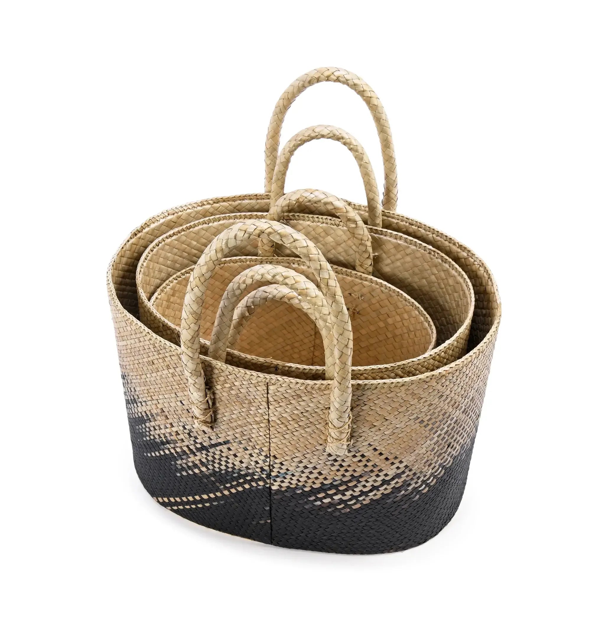 Palm Natural Set of 3 baskets