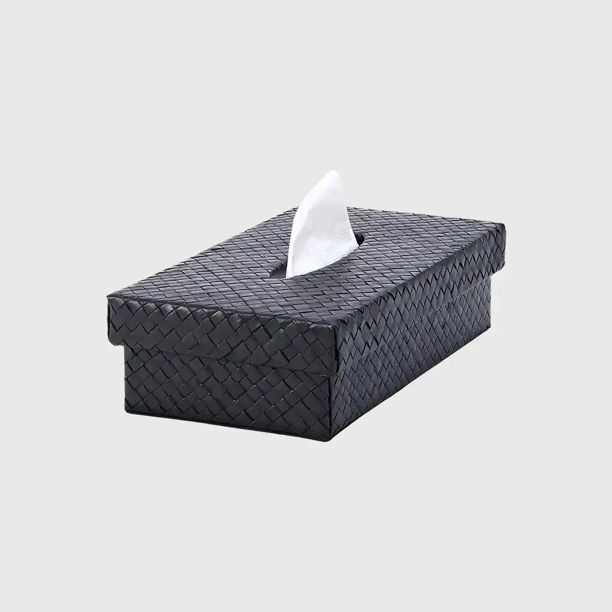 Palm Tissue Box Black