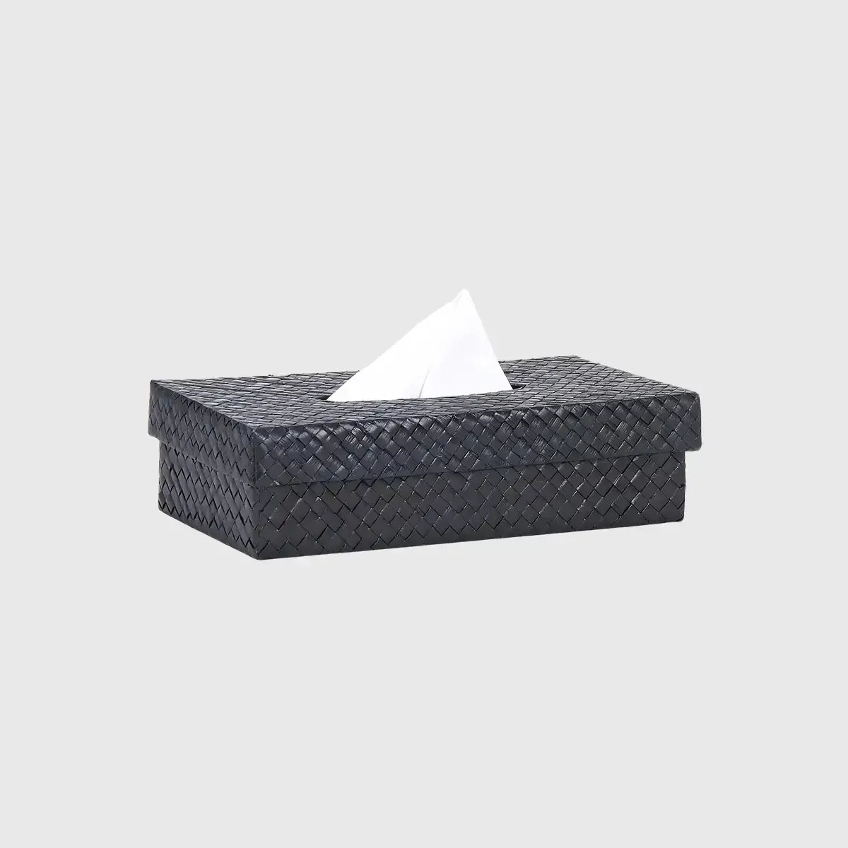 Palm Tissue Box Black