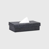 Palm Tissue Box Black