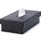 Palm Tissue Box Black