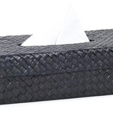 Palm Tissue Box Black
