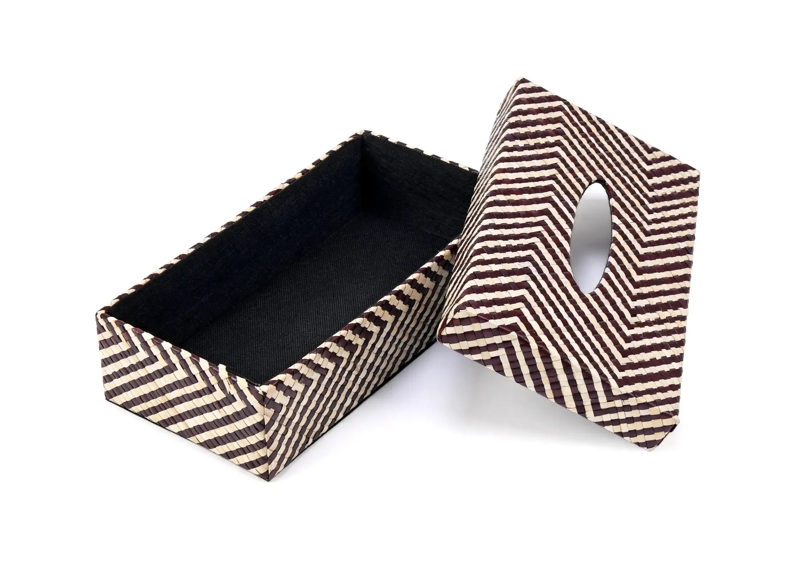 Palm Tissue Box Zig Zag