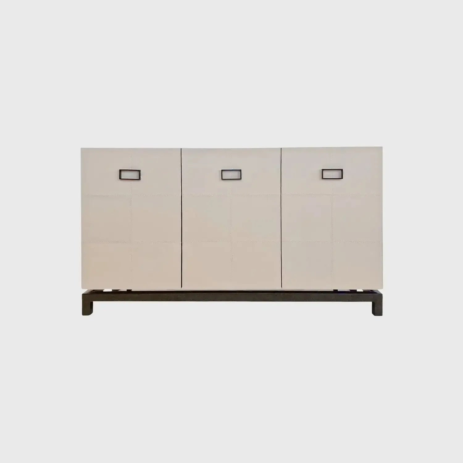 Paragon Cabinet 3 Door Leather Pumice