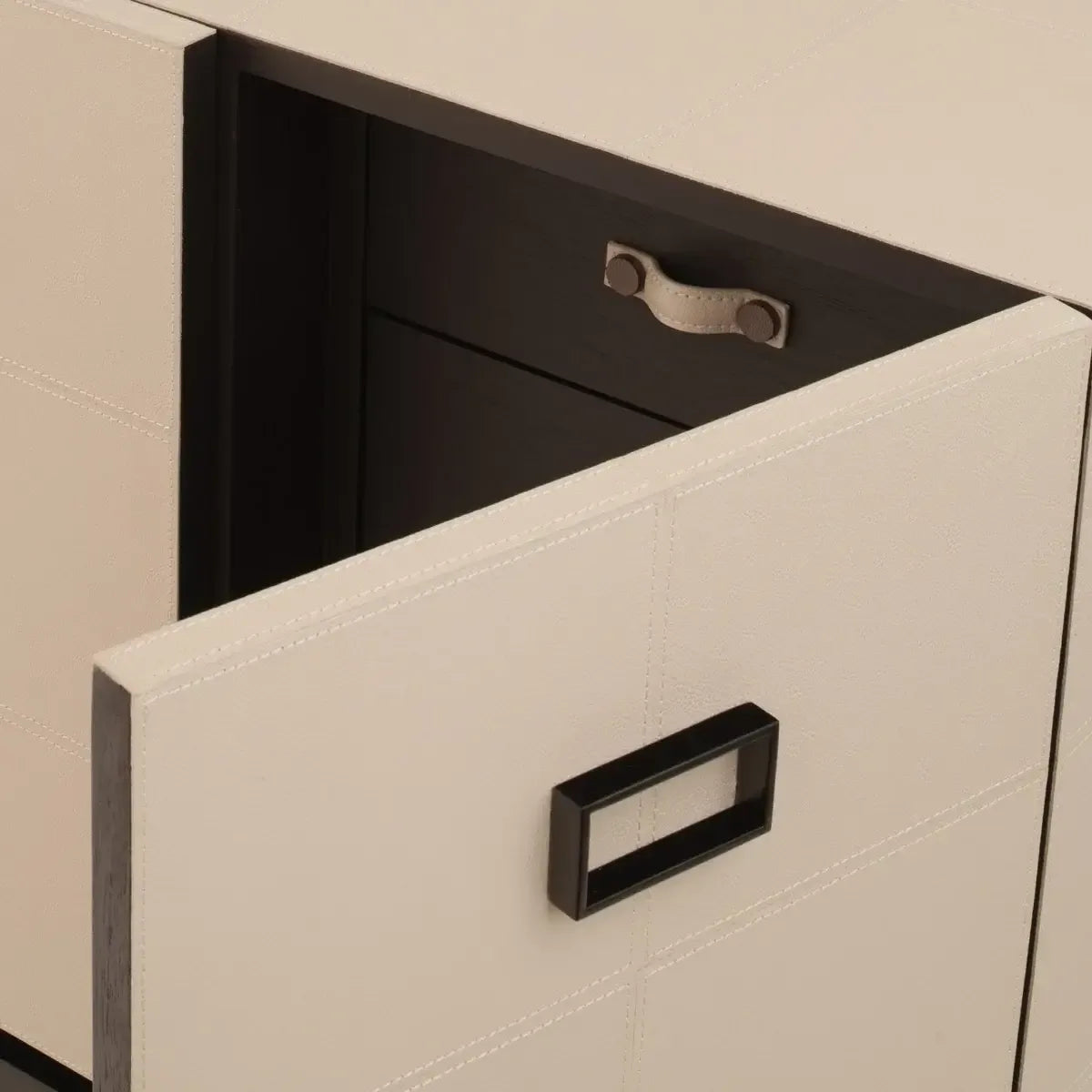 Paragon Cabinet 4 Door Pumice Leather