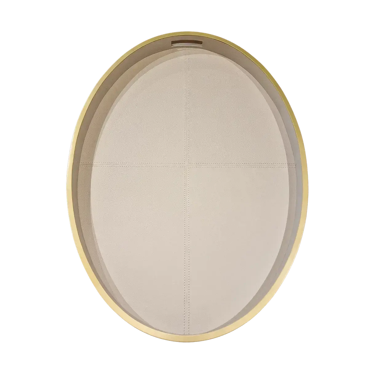 Paragon Oval Tray Pumice Leather