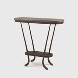 Paris Console Antique Bronze and Leather
