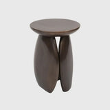 Pebble bronze side table