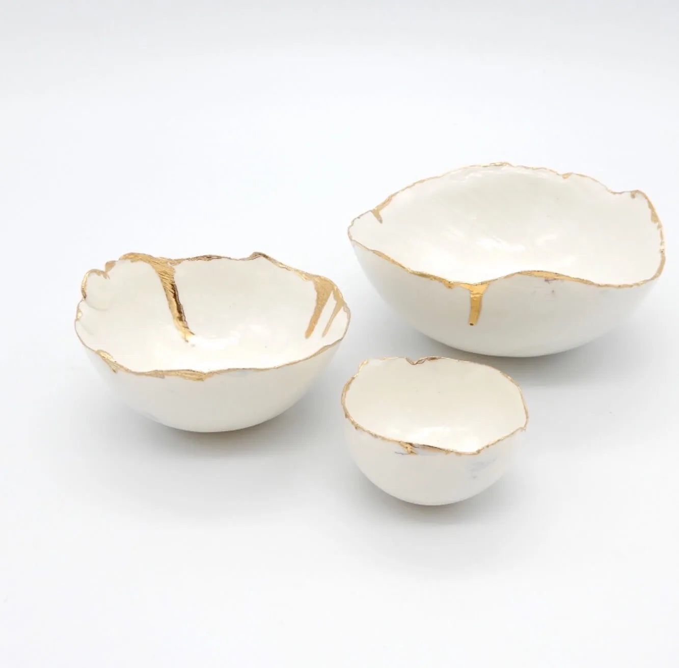 Porcelain Eggshell Bowls Cream