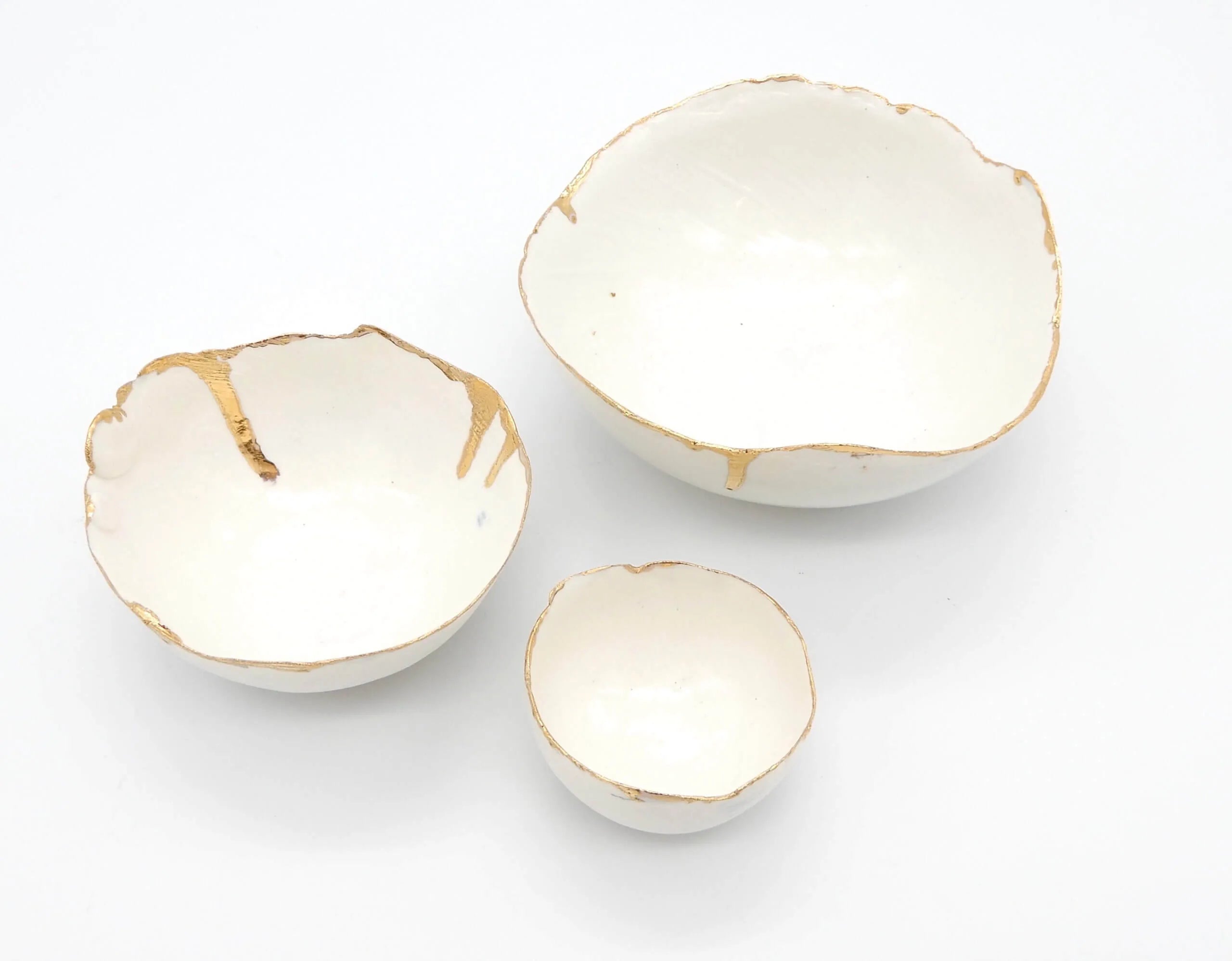 Porcelain Eggshell Bowls Cream