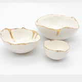 Porcelain Eggshell Bowls Cream
