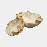 Porcelain Fluted Bowls set of 2