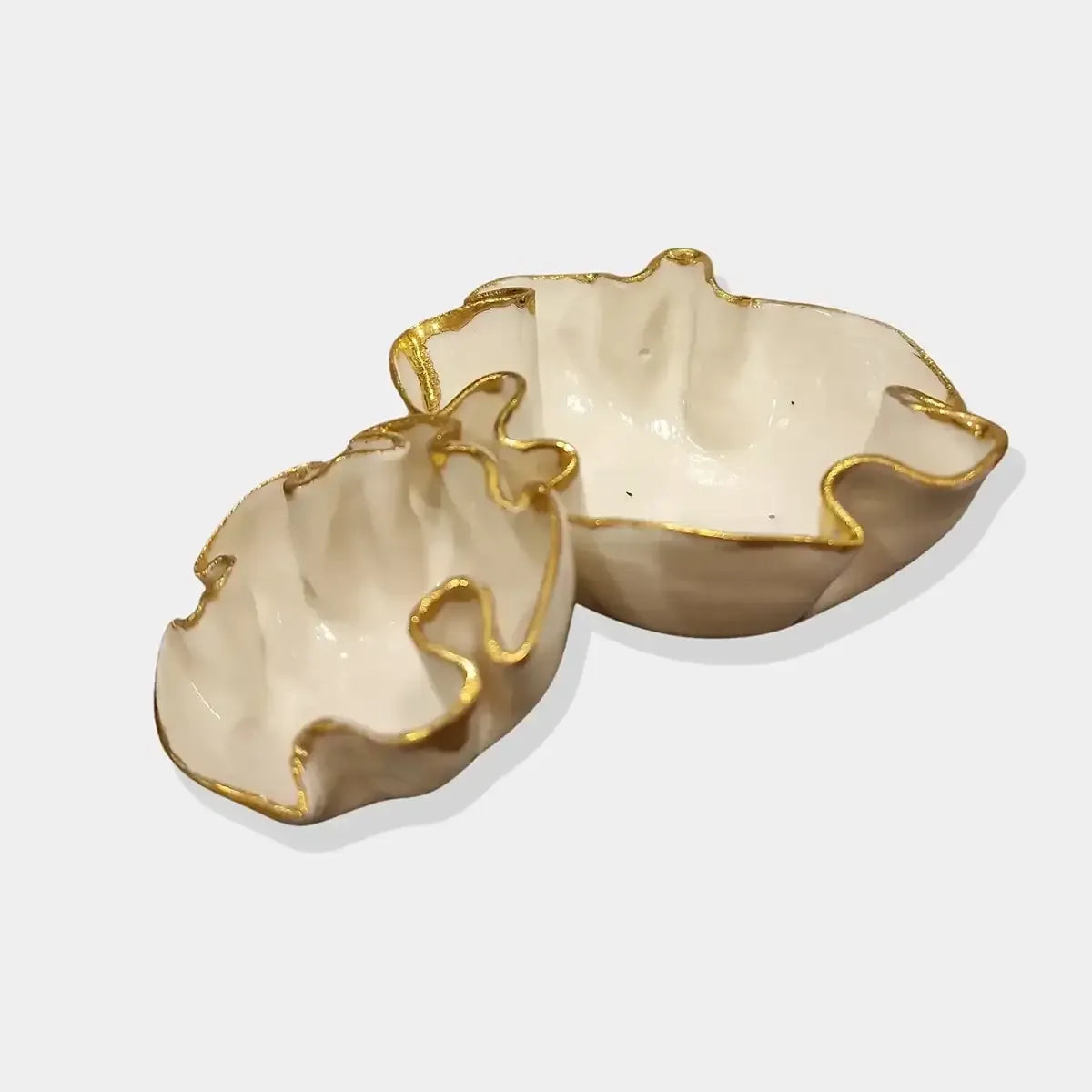 Porcelain Fluted Bowls set of 2