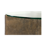 Yenn GRC Coffee Table with Tempered Glass Top