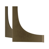 Travis Bronze Steel Console Table Grey Travertine Top