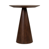 Congo Dark Brown Wood Circular Side Table Ø50
