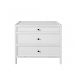 Maria Oak Wood Bedside Chest with 3 Drawers