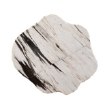 Rocky Panda White Marble Side Table