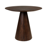 Congo Dark Brown Wood Circular Side Table Ø70