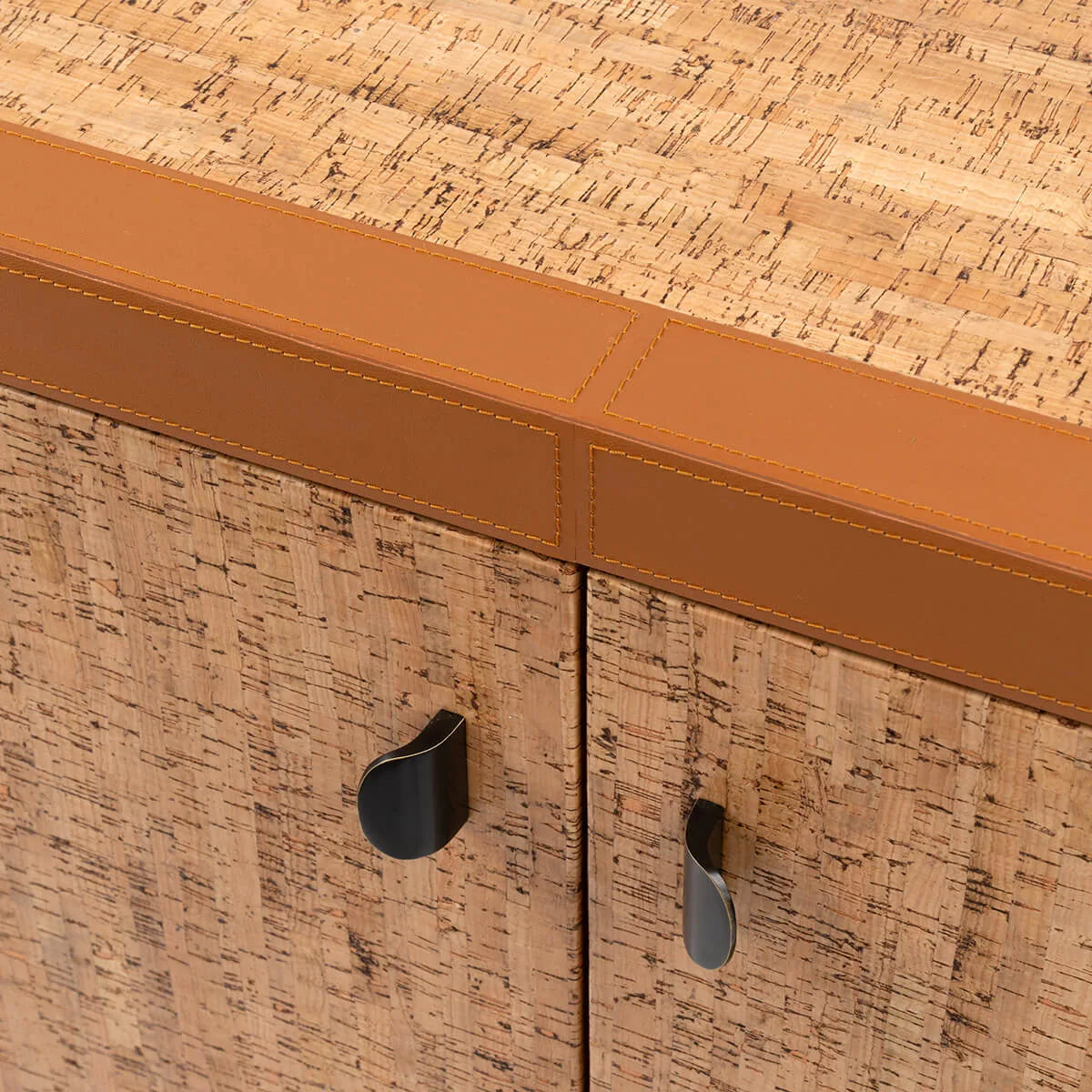 Ralf Cabinet Leather and Cork