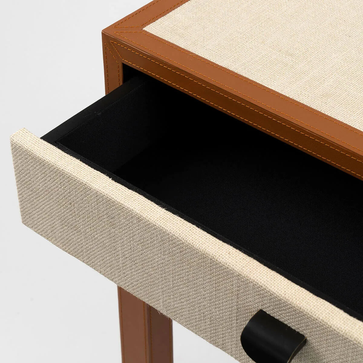 Ralf Console and Ottoman in Jute