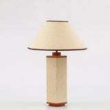 Ralf Hexagonal Lamp Leather and Jute