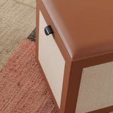 Ralf Ottoman Leather and Jute