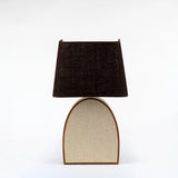 Ralf Parabolic Lamp Leather and Jute