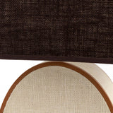 Ralf Parabolic Lamp Leather and Jute