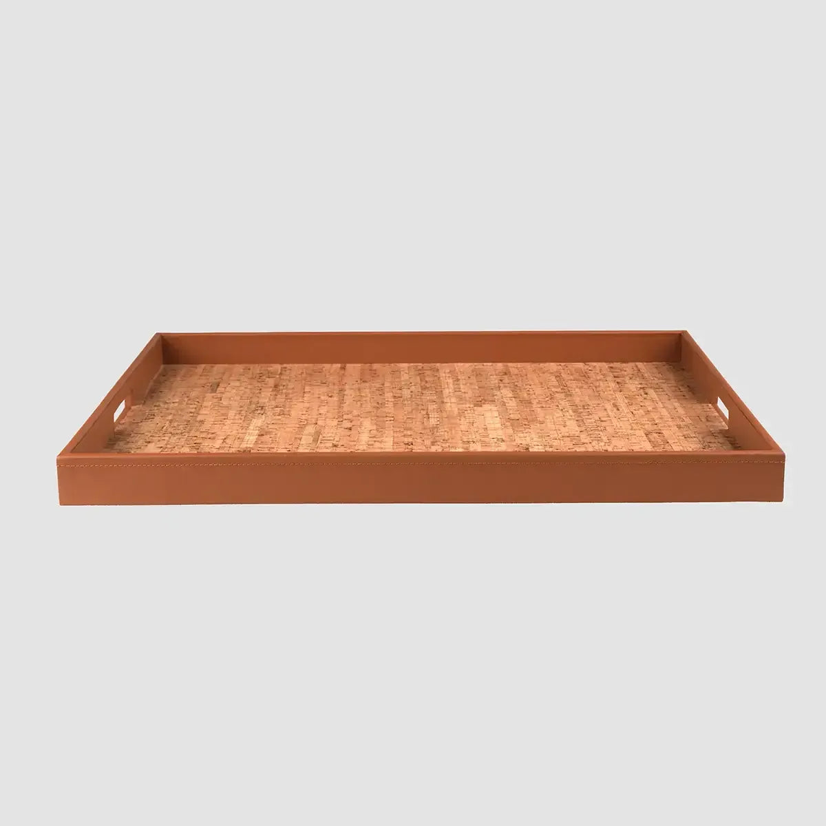 Ralf Rectangular Tray Leather and Cork