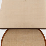 Ralf Round Lamp Leather and Jute
