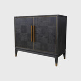 Renmin Cabinet 2 Door Carbon Oak
