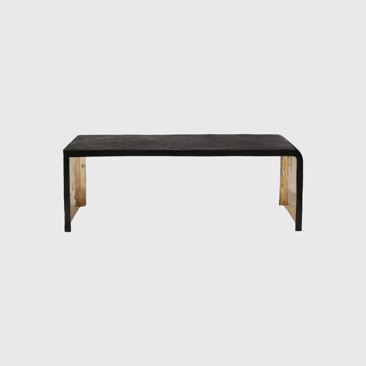 Ribbed Bronze Bench