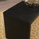 Ribbed Bronze Bench