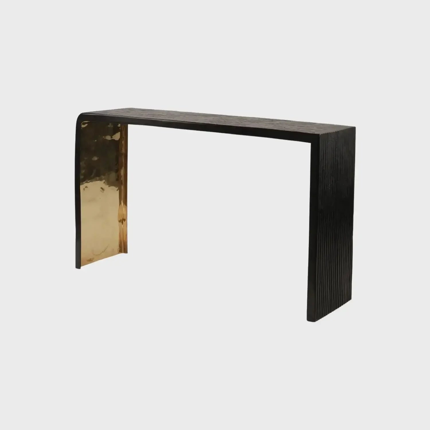 Ribbed Bronze Console