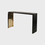 Ribbed Bronze Console