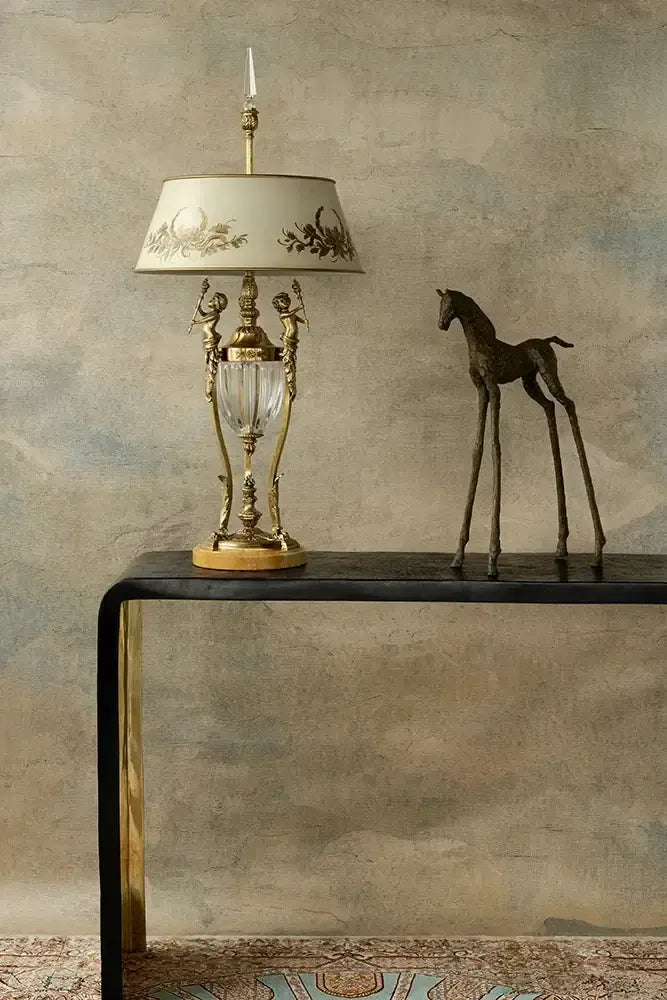Ribbed Bronze Console